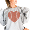 Baseball Heart-Sweatshirt-Last Earth Clothing