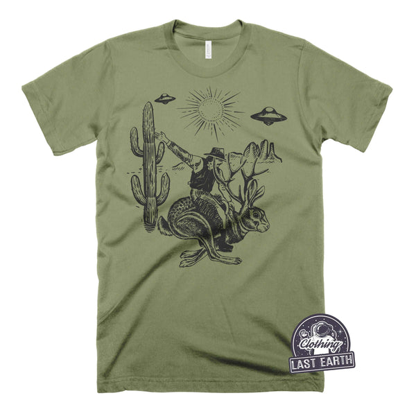 Jackalope and UFO's-T Shirt-Last Earth Clothing