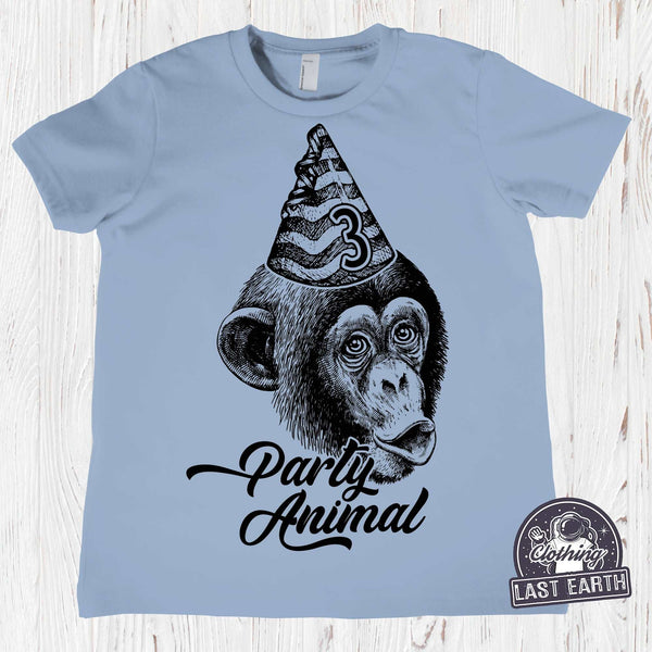 Party Animal Monkey-T Shirt-Last Earth Clothing