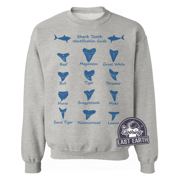 Shark Teeth Chart-Sweatshirt-Last Earth Clothing