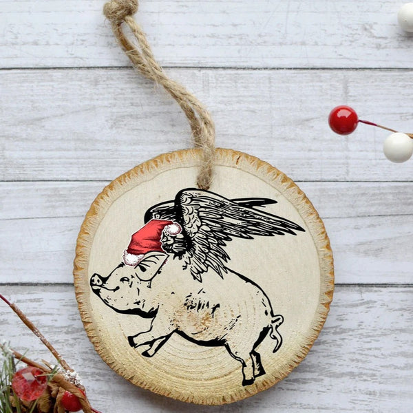 Flying Pig Ornament-Ornaments-Last Earth Clothing
