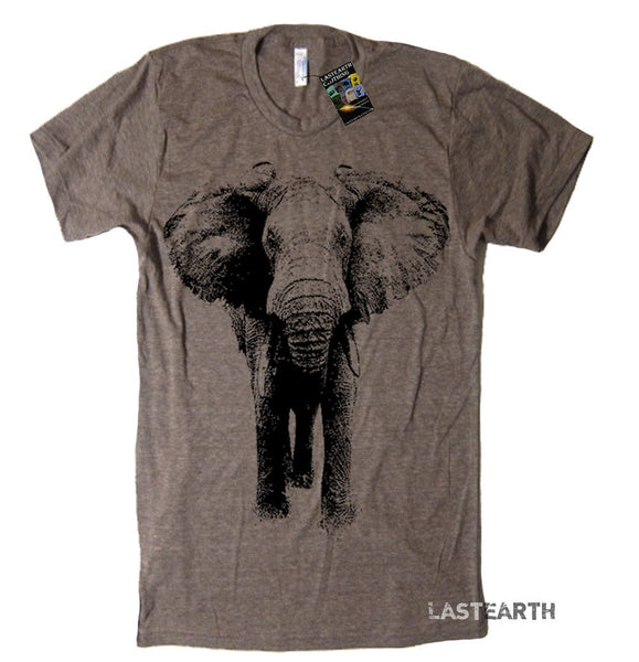 Elephant TShirt Gifts, Clothing Graphic Tee Mens Womens Kids Animal Shirts, Elephant Print