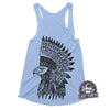 Eagle Headdress Racerback Tank | Eagle Shirt | Womens Graphic Tees | Running Tank | Womens Tank Tops | Mens Tank Top Workout Tanks Hiking