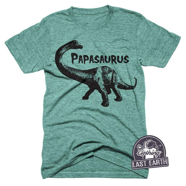 Papasaurus T-Shirt, Dad Gift, Funny Dinosaur Shirts, Grandfathers Tshirts