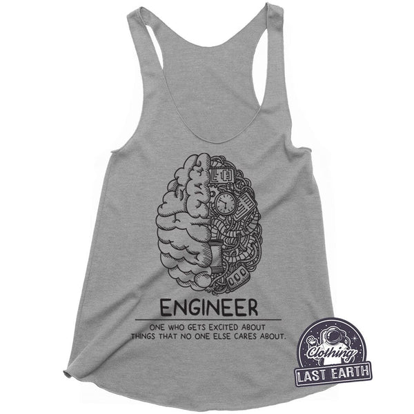 Engineer Tank Top | Tech Gift | Brain Engineer Gift | Womens Racerback Tank | Mens Tank Tops