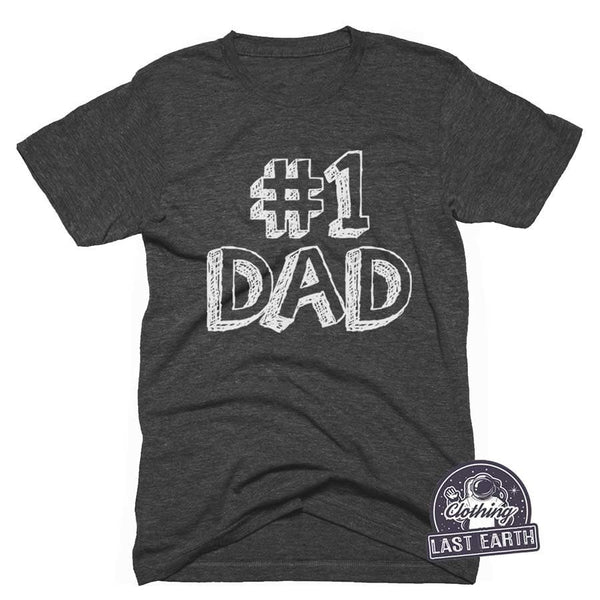 Mens #1 Dad Shirt, Hoodie, Tank Top, Sweatshirt, Funny T-Shirts, Dad Gifts, Worlds Best Dad, Gifts For Dad, Papa Shirt