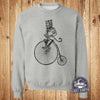 Tiger on a Bike Tank Top | Penny Farthing Bicycle Graphic Tee | Ladies Racerback Tank  | Mens Tank Top