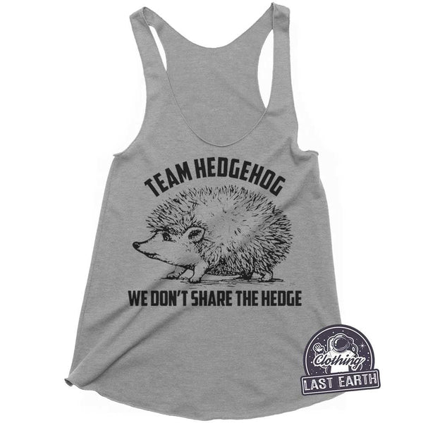 Matching Team Tank Top | Team Hedgehog Tanks | Marathon Racing Athletic Workout Shirts | Funny Tees