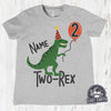 Kids Dinosaur Birthday Shirt, Personalized Birthday Party Shirts, 1st Birthday, 2nd, 3rd, 4th Birthday Custom Dino Tees, Gifts For Kids