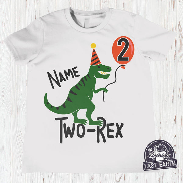 Kids Dinosaur Birthday Shirt, Personalized Birthday Party Shirts, 1st Birthday, 2nd, 3rd, 4th Birthday Custom Dino Tees, Gifts For Kids