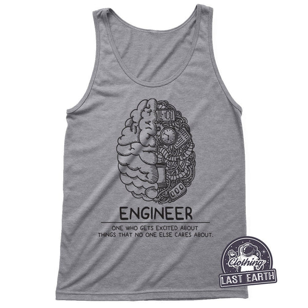 Engineer Tank Top | Tech Gift | Brain Engineer Gift | Womens Racerback Tank | Mens Tank Tops