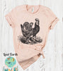 Chicken Shirt, Vintage Soft Shirt, Farm Gift, Unisex T-Shirt, Chickens Shirt, Mens Shirts Womens Peach Shirt, Kids Shirts