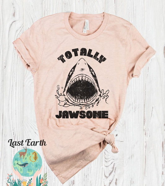 Shark Shirt, Totally Jawsome, Vintage Soft Shirt, Unisex T-Shirt, Funny Shark Shirts, Funny Tshirts, Mens Womens Tees