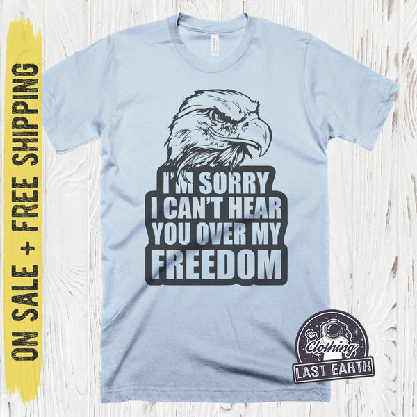 Mens XL Freedom Eagle T-Shirt, American Shirt, Funny Freedom Gift, On Sale, Free Shipping, Mens Size XL