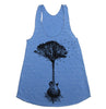 Women's Racerback Tank - Guitar Tree - Womens Athletic Workout Tank - Running Tank Print Art Running tanktop Gym Tank for Women