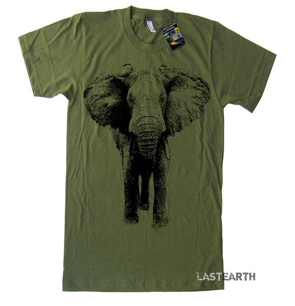 Elephant TShirt Gifts, Clothing Graphic Tee Mens Womens Kids Animal Shirts, Elephant Print