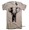 Elephant TShirt Gifts, Clothing Graphic Tee Mens Womens Kids Animal Shirts, Elephant Print