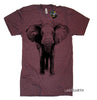 Elephant TShirt Gifts, Clothing Graphic Tee Mens Womens Kids Animal Shirts, Elephant Print