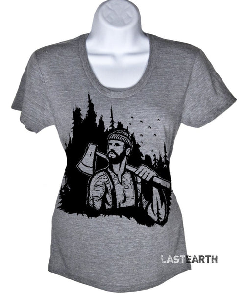 Lumberjack T-Shirt, Camping Shirt For Women, Gifts