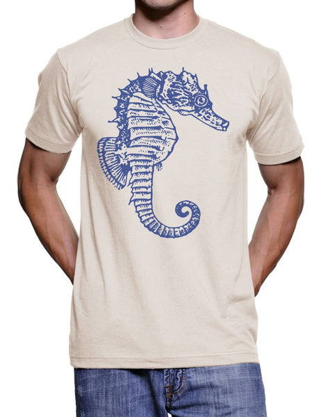 Seahorse T Shirt - Nautical Tshirt - Gifts for Him Birthday Gift Novelty Gift Mens Tshirt