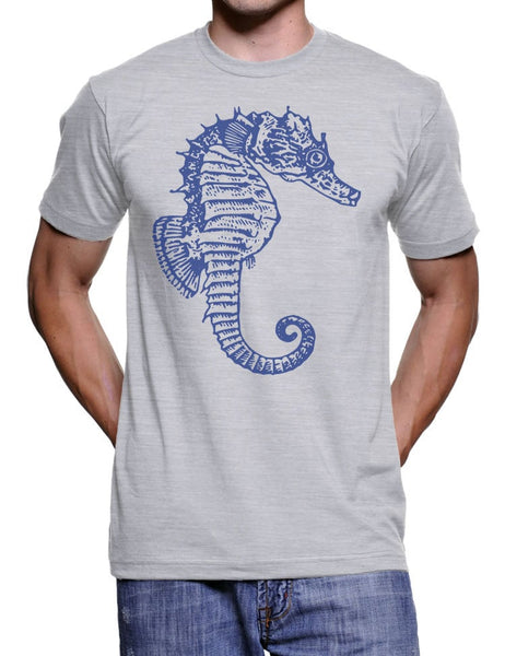 Seahorse T Shirt - Nautical Tshirt - Gifts for Him Birthday Gift Novelty Gift Mens Tshirt